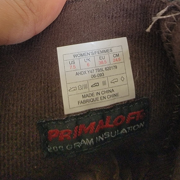 The North Face Sweater Boots Brown Suede Winter Size 7.5 - Picture 9 of 9